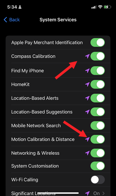 Fix compass app not working in apple watch