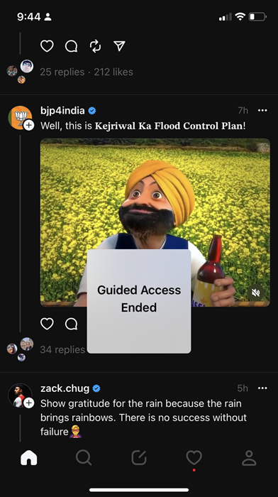 End Guided Access feature