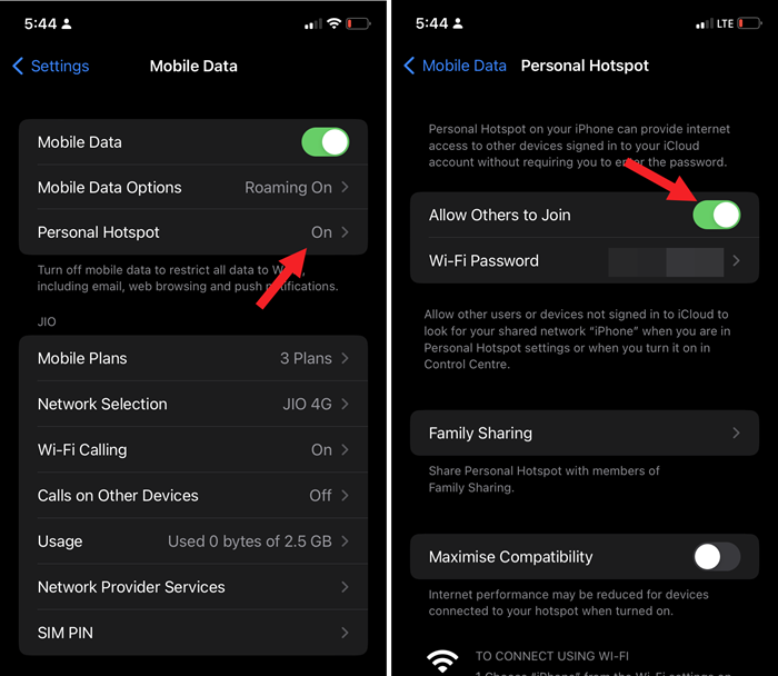 Fix iPhone's Personal Hotspot Keeps Disconnecting