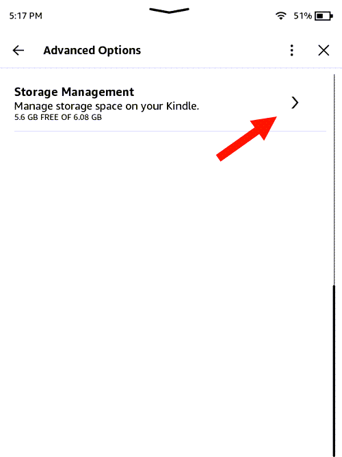 Kindle Storage Management