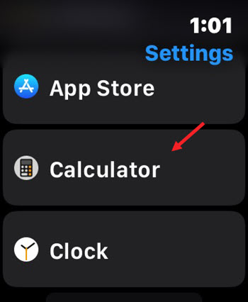 Apple Watch Calculator App