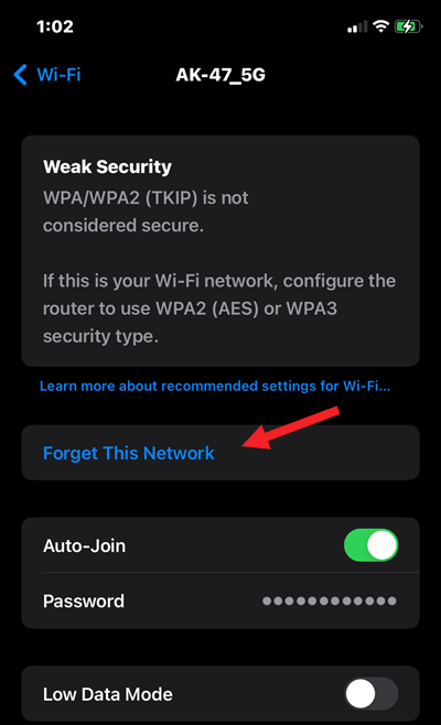 Forget This Network iOS