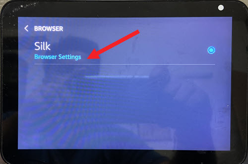 Silk Browser Settings