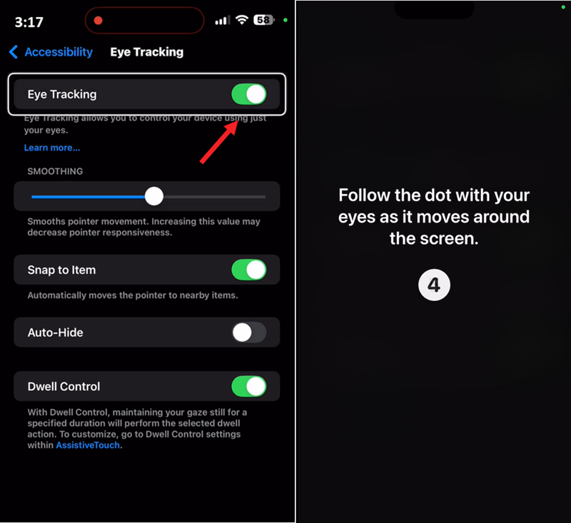 Eye Tracking iOS 18 Accessibility Feature
