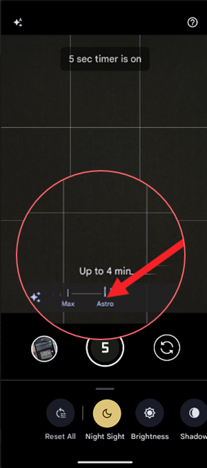 Manual Mode in Google Pixel Astrophotography