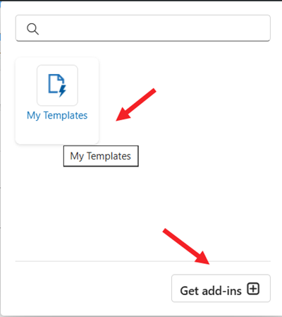 Outlook email template add-in