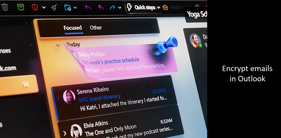 Outlook emails encrypted
