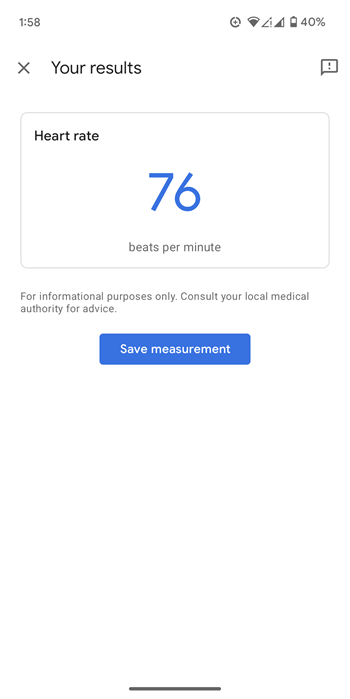 Heart Rate Measurement