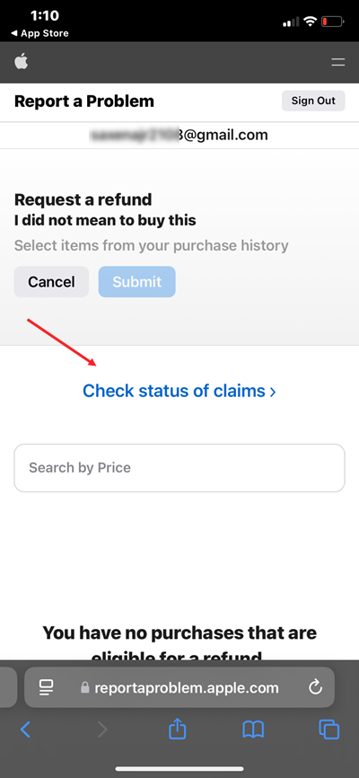 Check Status of Claims Check Status of Claims
