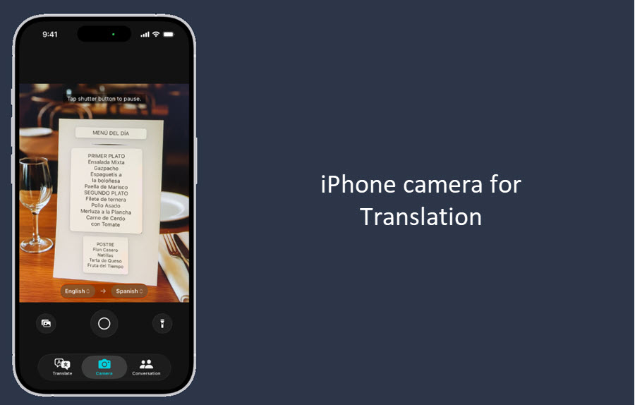 Camera Translate app