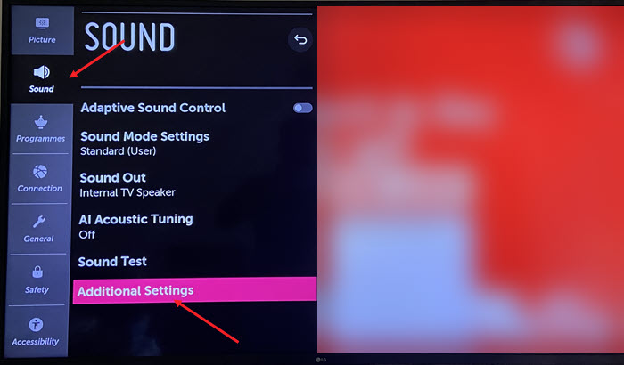 Sound Additional Settings. Sound Additional Settings.