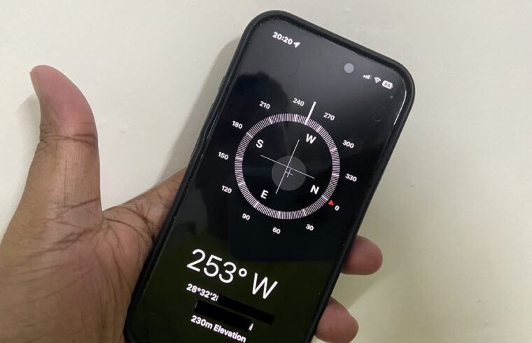 Compass app cordinates share