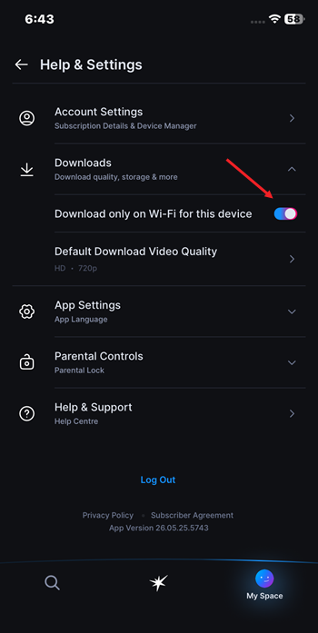 Download only on wi-fi for this device.PNG