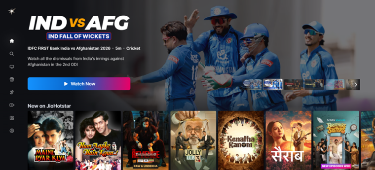 HotStar HomePage