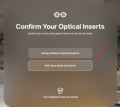 Pair New Optical Inserts
