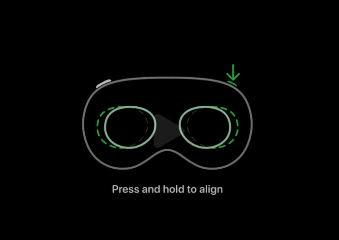 Press and hold to align