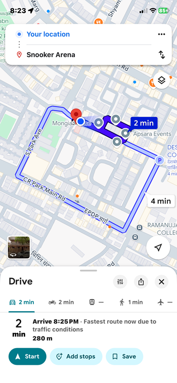 share real-time location without using internet